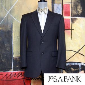 40L Jos A Bank Signature Men's Blazer Jacket Dark Grey Charcoal Striped C070604